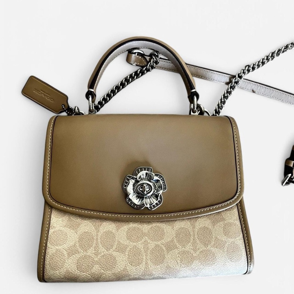 Coach purse with flower